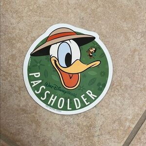 Disney World Passholder Magnet with Donald Duck and Spike the Bee